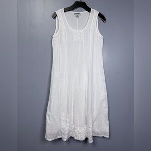 100% Cotton Serengeti White Dress